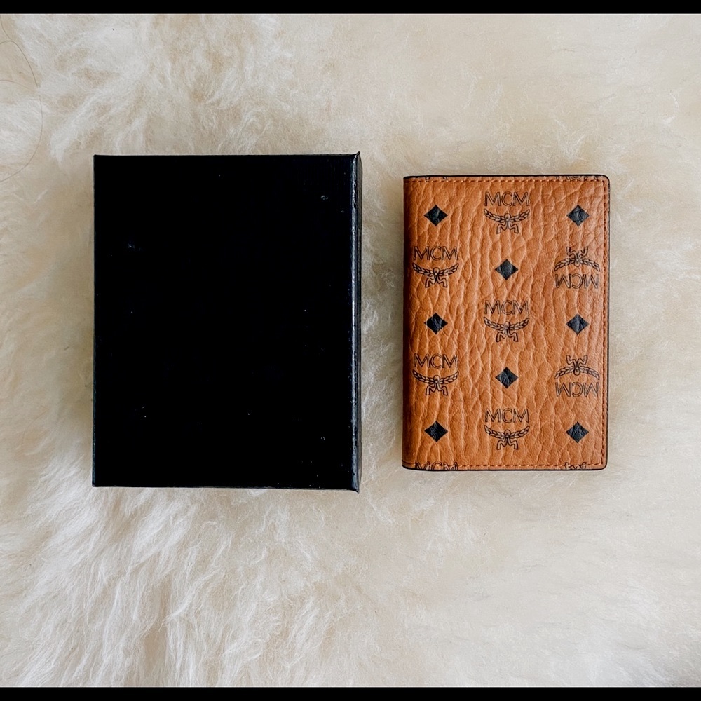 MCM Visetos Original Coated Canvas Card Case